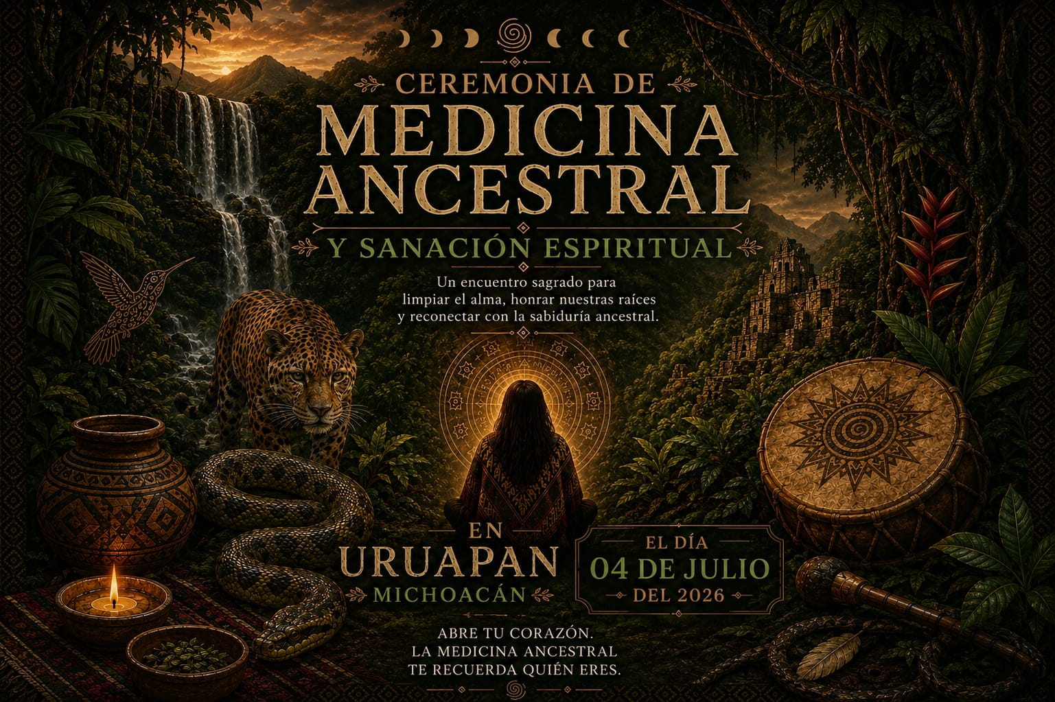 Ceremonia de Ayahuasca y Sanación Espiritual - Uruapan, Michoacán