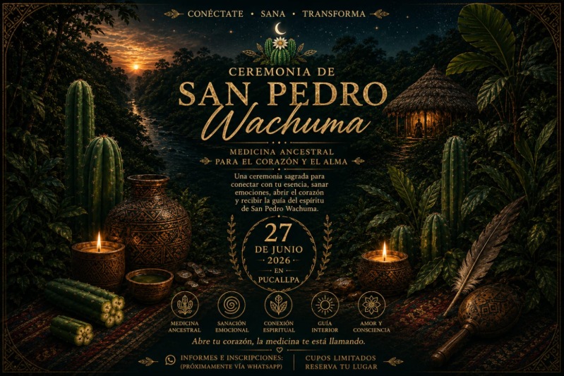 Ceremonia de San Pedro "Wachuma" - Pucallpa, Ucayali