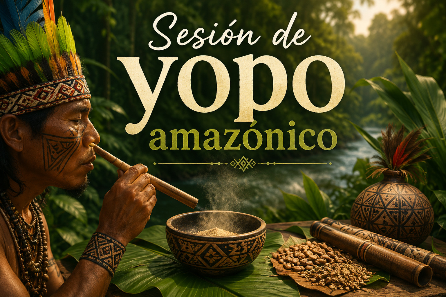Sesión de Yopo Amazónico